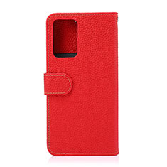 Funda de Cuero Cartera con Soporte Carcasa B01H para Samsung Galaxy A52 5G Rojo