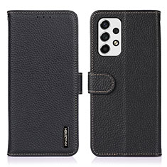 Funda de Cuero Cartera con Soporte Carcasa B01H para Samsung Galaxy A53 5G Negro