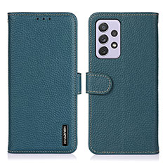 Funda de Cuero Cartera con Soporte Carcasa B01H para Samsung Galaxy A73 5G Verde