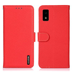 Funda de Cuero Cartera con Soporte Carcasa B01H para Sharp Aquos wish2 Rojo