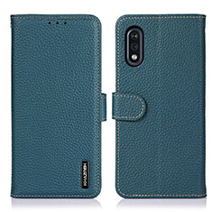 Funda de Cuero Cartera con Soporte Carcasa B01H para Sony Xperia Ace II SO-41B Verde