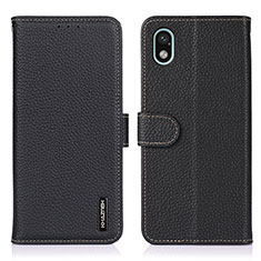 Funda de Cuero Cartera con Soporte Carcasa B01H para Sony Xperia Ace III Negro