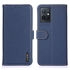 Funda de Cuero Cartera con Soporte Carcasa B01H para Vivo iQOO Z6 5G Azul