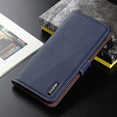 Funda de Cuero Cartera con Soporte Carcasa B01H para Vivo Y11s Azul