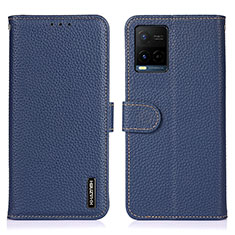 Funda de Cuero Cartera con Soporte Carcasa B01H para Vivo Y32 4G Azul