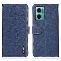 Funda de Cuero Cartera con Soporte Carcasa B01H para Xiaomi Redmi 10 Prime Plus 5G Azul