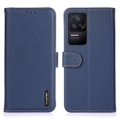 Funda de Cuero Cartera con Soporte Carcasa B01H para Xiaomi Redmi K40S 5G Azul