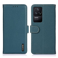 Funda de Cuero Cartera con Soporte Carcasa B01H para Xiaomi Redmi K40S 5G Verde