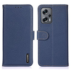 Funda de Cuero Cartera con Soporte Carcasa B01H para Xiaomi Redmi K50i 5G Azul