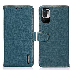 Funda de Cuero Cartera con Soporte Carcasa B01H para Xiaomi Redmi Note 10 JE 5G Verde