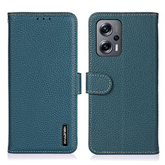 Funda de Cuero Cartera con Soporte Carcasa B01H para Xiaomi Redmi Note 12T Pro 5G Verde