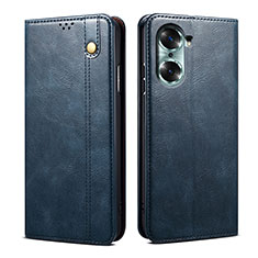 Funda de Cuero Cartera con Soporte Carcasa B01S para Huawei Honor 60 Pro 5G Azul