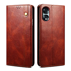 Funda de Cuero Cartera con Soporte Carcasa B01S para Huawei Honor 70 5G Marron