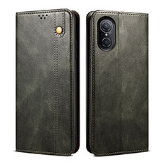 Funda de Cuero Cartera con Soporte Carcasa B01S para Huawei Nova 9 SE Verde