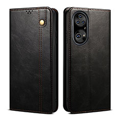 Funda de Cuero Cartera con Soporte Carcasa B01S para Huawei P50 Negro