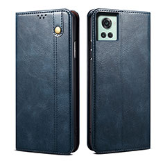 Funda de Cuero Cartera con Soporte Carcasa B01S para OnePlus 10R 5G Azul