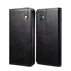 Funda de Cuero Cartera con Soporte Carcasa B01S para OnePlus 9 5G Negro