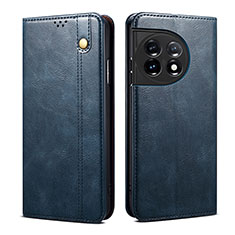 Funda de Cuero Cartera con Soporte Carcasa B01S para OnePlus Ace 2 5G Azul