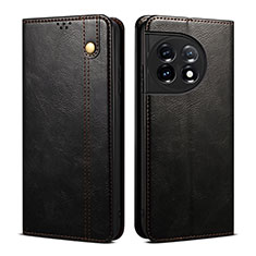 Funda de Cuero Cartera con Soporte Carcasa B01S para OnePlus Ace 2 5G Negro