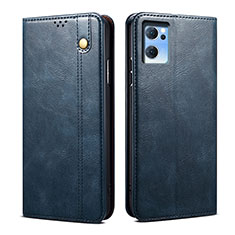 Funda de Cuero Cartera con Soporte Carcasa B01S para OnePlus Nord CE 2 5G Azul