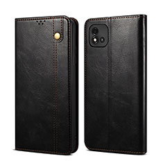 Funda de Cuero Cartera con Soporte Carcasa B01S para Realme C20 Negro