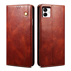 Funda de Cuero Cartera con Soporte Carcasa B01S para Samsung Galaxy F04 Marron