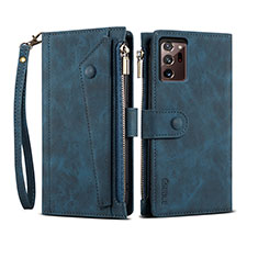 Funda de Cuero Cartera con Soporte Carcasa B01S para Samsung Galaxy Note 20 Ultra 5G Azul