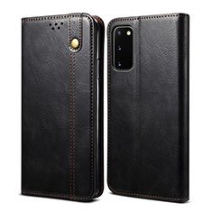 Funda de Cuero Cartera con Soporte Carcasa B01S para Samsung Galaxy S20 FE 5G Negro