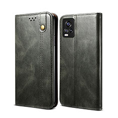 Funda de Cuero Cartera con Soporte Carcasa B01S para Vivo V20 (2021) Verde