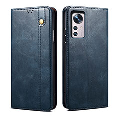 Funda de Cuero Cartera con Soporte Carcasa B01S para Xiaomi Mi 12 Lite 5G Azul