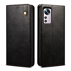 Funda de Cuero Cartera con Soporte Carcasa B01S para Xiaomi Mi 12 Lite 5G Negro