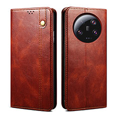 Funda de Cuero Cartera con Soporte Carcasa B01S para Xiaomi Mi 13 Ultra 5G Marron