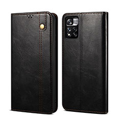 Funda de Cuero Cartera con Soporte Carcasa B01S para Xiaomi Poco M4 Pro 5G Negro