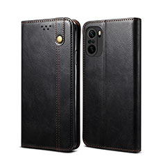 Funda de Cuero Cartera con Soporte Carcasa B01S para Xiaomi Redmi K40 Pro 5G Negro