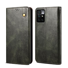 Funda de Cuero Cartera con Soporte Carcasa B01S para Xiaomi Redmi Note 11 4G (2021) Verde