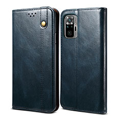 Funda de Cuero Cartera con Soporte Carcasa B01S para Xiaomi Redmi Note 11 SE India 4G Azul