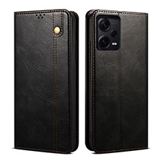 Funda de Cuero Cartera con Soporte Carcasa B01S para Xiaomi Redmi Note 12 Explorer Negro