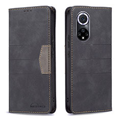 Funda de Cuero Cartera con Soporte Carcasa B02F para Huawei Nova 9 Negro