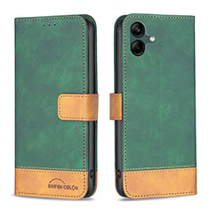 Funda de Cuero Cartera con Soporte Carcasa B02F para Samsung Galaxy A05 Verde