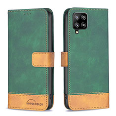 Funda de Cuero Cartera con Soporte Carcasa B02F para Samsung Galaxy A42 5G Verde