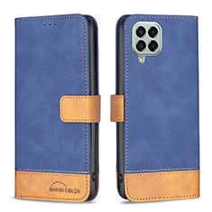 Funda de Cuero Cartera con Soporte Carcasa B02F para Samsung Galaxy M33 5G Azul