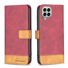 Funda de Cuero Cartera con Soporte Carcasa B02F para Samsung Galaxy M33 5G Rojo