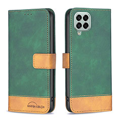 Funda de Cuero Cartera con Soporte Carcasa B02F para Samsung Galaxy M33 5G Verde