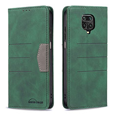 Funda de Cuero Cartera con Soporte Carcasa B02F para Xiaomi Poco M2 Pro Verde