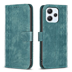 Funda de Cuero Cartera con Soporte Carcasa B02F para Xiaomi Redmi 12 4G Verde