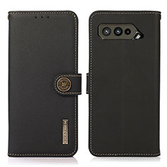 Funda de Cuero Cartera con Soporte Carcasa B02H para Asus ROG Phone 5 Pro Negro