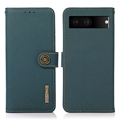 Funda de Cuero Cartera con Soporte Carcasa B02H para Google Pixel 7 5G Verde