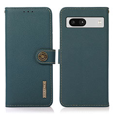 Funda de Cuero Cartera con Soporte Carcasa B02H para Google Pixel 7a 5G Verde