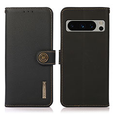 Funda de Cuero Cartera con Soporte Carcasa B02H para Google Pixel 8 Pro 5G Negro