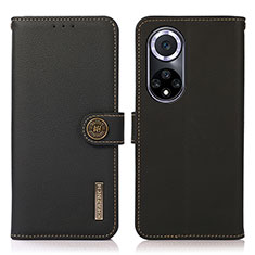 Funda de Cuero Cartera con Soporte Carcasa B02H para Huawei Nova 9 Negro